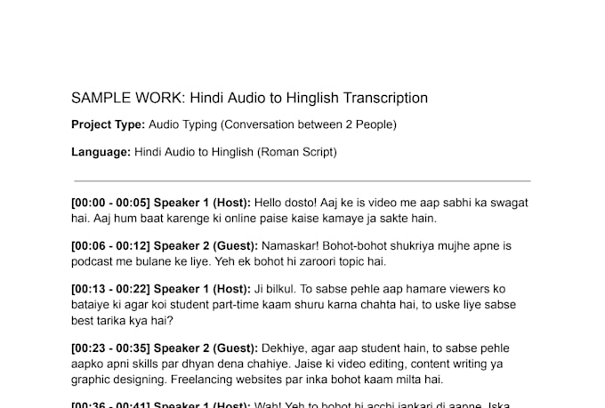 do expert audio and video transcription